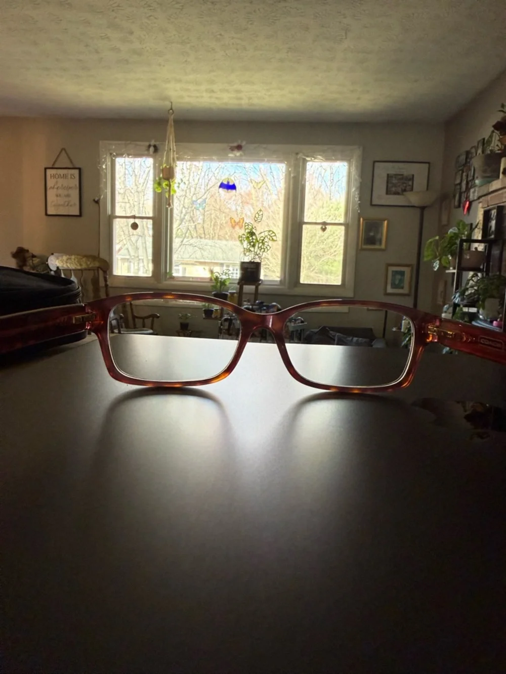 Coach Brooklyn Rectangle Shaped Glasses in Pink/Tortoise - Picture 9 of 10